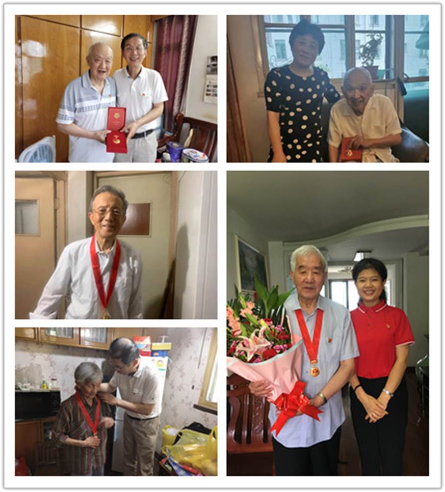 2021年6月24日伟德国际1946为王启华老党员颁发“光荣在党50年”纪念章（1）_副本